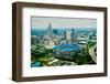 Aerial view of Ericcson Stadium and Charlotte, NC-null-Framed Photographic Print