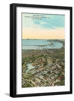 Aerial View of Exposition, San Diego, California-null-Framed Art Print