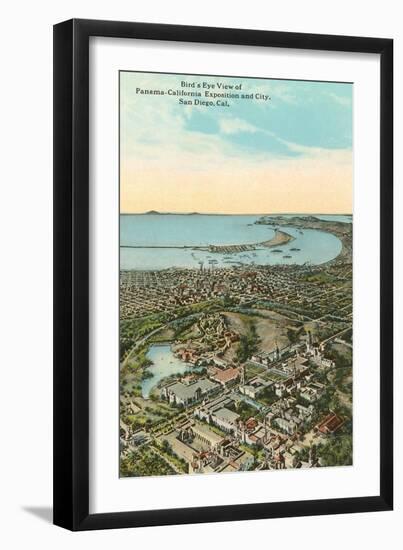 Aerial View of Exposition, San Diego, California-null-Framed Art Print