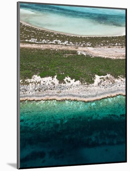 Aerial View of Exuma Cays, Bahamas-Onne van der Wal-Mounted Photographic Print