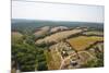 Aerial View of Farm Fields and Trees in Mid-West Missouri Early Morning-Steve Collender-Mounted Photographic Print