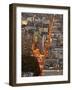 Aerial view of Flatiron Building, NYC-Michel Setboun-Framed Art Print