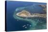 Aerial view of Flores Island from a commercial flight, Flores Sea, Indonesia, Southeast Asia, Asia-Michael Nolan-Stretched Canvas