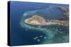 Aerial view of Flores Island from a commercial flight, Flores Sea, Indonesia, Southeast Asia, Asia-Michael Nolan-Stretched Canvas