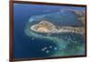 Aerial view of Flores Island from a commercial flight, Flores Sea, Indonesia, Southeast Asia, Asia-Michael Nolan-Framed Photographic Print