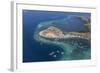 Aerial view of Flores Island from a commercial flight, Flores Sea, Indonesia, Southeast Asia, Asia-Michael Nolan-Framed Photographic Print