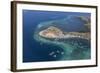 Aerial view of Flores Island from a commercial flight, Flores Sea, Indonesia, Southeast Asia, Asia-Michael Nolan-Framed Photographic Print