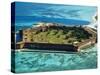 Aerial View of Fort Jefferson-Bob Krist-Stretched Canvas