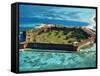 Aerial View of Fort Jefferson-Bob Krist-Framed Stretched Canvas