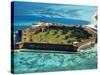 Aerial View of Fort Jefferson-Bob Krist-Stretched Canvas