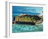 Aerial View of Fort Jefferson-Bob Krist-Framed Premium Photographic Print