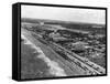 Aerial View of Fort Lauderdale Beach, 1950-null-Framed Stretched Canvas