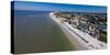 Aerial view of Fort Myers Beach, Estero Island, Lee County, Florida, USA-null-Stretched Canvas