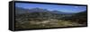 Aerial View of Franschhoek Valley, Simonsberg, Western Cape Province, South Africa-null-Framed Stretched Canvas