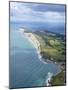 Aerial View of Freshwater Bay Looking to the Needles, Isle of Wight, England, UK, Europe-Peter Barritt-Mounted Photographic Print