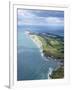 Aerial View of Freshwater Bay Looking to the Needles, Isle of Wight, England, UK, Europe-Peter Barritt-Framed Photographic Print