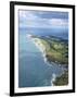 Aerial View of Freshwater Bay Looking to the Needles, Isle of Wight, England, UK, Europe-Peter Barritt-Framed Photographic Print