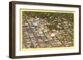 Aerial View of Fresno, California-null-Framed Art Print