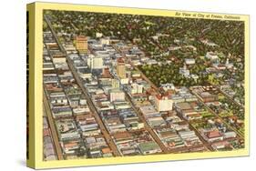 Aerial View of Fresno, California-null-Stretched Canvas