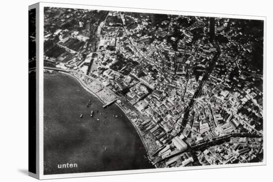 Aerial View of Funchal, Madeira, from a Zeppelin, 1928-null-Stretched Canvas