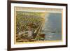Aerial View of Galveston, Texas-null-Framed Premium Giclee Print