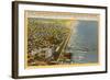 Aerial View of Galveston, Texas-null-Framed Art Print