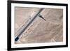 Aerial View of Geoglyphs near Nazca - Nazca Lines, Peru. in the Center, Tree Figure is Present, on-Matyas Rehak-Framed Photographic Print