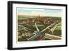 Aerial View of Georgia Tech, Atlanta-null-Framed Art Print