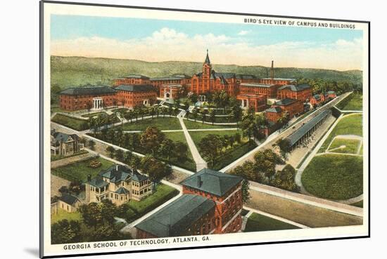 Aerial View of Georgia Tech, Atlanta-null-Mounted Art Print