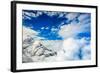 Aerial View of Glacier Peak on Fox Glacier, South Island, New Zealand, Pacific-Laura Grier-Framed Photographic Print