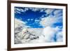 Aerial View of Glacier Peak on Fox Glacier, South Island, New Zealand, Pacific-Laura Grier-Framed Photographic Print