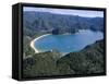 Aerial View of Golden Bay, Takaka, Abel Tasman National Park, Nelson, South Island, New Zealand-D H Webster-Framed Stretched Canvas