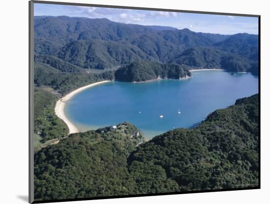 Aerial View of Golden Bay, Takaka, Abel Tasman National Park, Nelson, South Island, New Zealand-D H Webster-Mounted Photographic Print