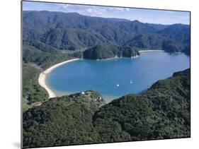 Aerial View of Golden Bay, Takaka, Abel Tasman National Park, Nelson, South Island, New Zealand-D H Webster-Mounted Photographic Print