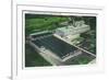 Aerial View of Goodyear-Zeppelin Fabrication Plant - Akron, OH-Lantern Press-Framed Premium Giclee Print