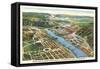 Aerial View of Grand Coulee Dam, Washington-null-Framed Stretched Canvas