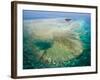 Aerial View of Green Island, The Great Barrier Reef, Cairns Area, North Coast, Queensland-Walter Bibikow-Framed Photographic Print