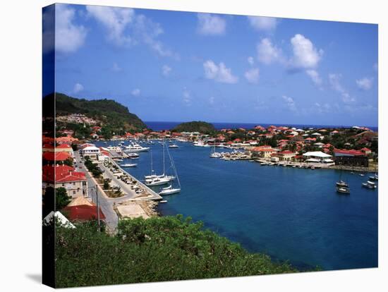Aerial View of Gustavia Port, St. Barts, FWI-Bill Bachmann-Stretched Canvas