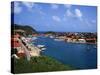 Aerial View of Gustavia Port, St. Barts, FWI-Bill Bachmann-Stretched Canvas