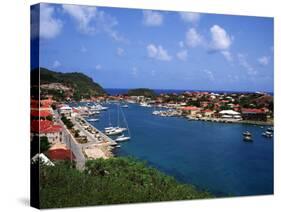 Aerial View of Gustavia Port, St. Barts, FWI-Bill Bachmann-Stretched Canvas