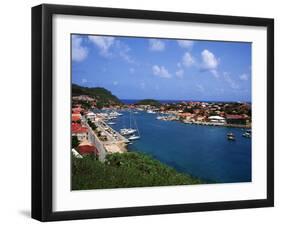 Aerial View of Gustavia Port, St. Barts, FWI-Bill Bachmann-Framed Photographic Print