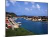 Aerial View of Gustavia Port, St. Barts, FWI-Bill Bachmann-Mounted Photographic Print