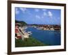 Aerial View of Gustavia Port, St. Barts, FWI-Bill Bachmann-Framed Photographic Print