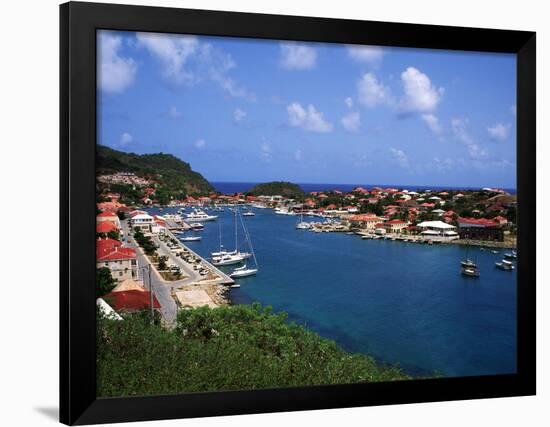 Aerial View of Gustavia Port, St. Barts, FWI-Bill Bachmann-Framed Photographic Print