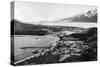 Aerial view of Haines, Alaska location of Fort Seward Photograph - Haines, AK-Lantern Press-Stretched Canvas