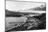 Aerial view of Haines, Alaska location of Fort Seward Photograph - Haines, AK-Lantern Press-Mounted Art Print