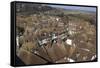 Aerial View of Half-Timbered Detailed Houses-Natalie Tepper-Framed Stretched Canvas