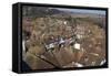 Aerial View of Half-Timbered Detailed Houses-Natalie Tepper-Framed Stretched Canvas