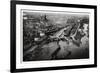 Aerial View of Hamburg Harbour, Germany, from a Zeppelin, C1931-null-Framed Giclee Print