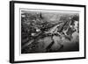 Aerial View of Hamburg Harbour, Germany, from a Zeppelin, C1931-null-Framed Giclee Print